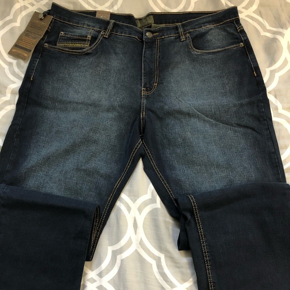 Very Big Navy blue Men’s stretch Jeans Urban Star Brand relaxed fit straight leg - Picture 2 of 10